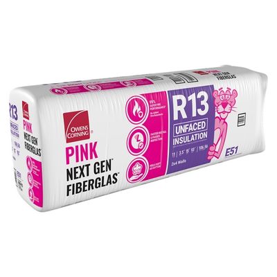 Owens Corning R 13 Un Faced Fiberglass Insulation Batts All Sizes