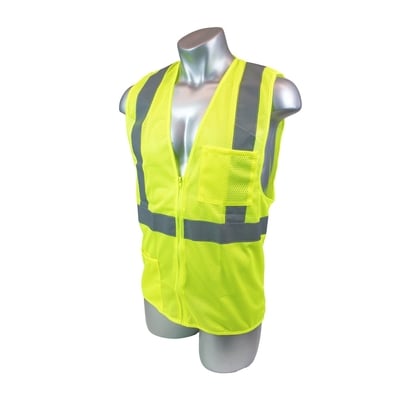 High Visibility Yellow Field Vest - All Sizes