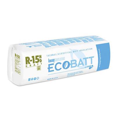Knauf Ecobatt R-15 HD Kraft Faced Fiberglass Insulation Batts - All Sizes Batts