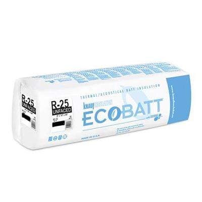 Knauf Ecobatt R-25 Unfaced Fiberglass Insulation Batts - All Sizes Batts