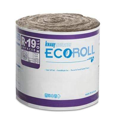 Knauf Ecoroll R-19 Unfaced Fiberglass Insulation Roll 6.25" x 15" x 39.2' Roll