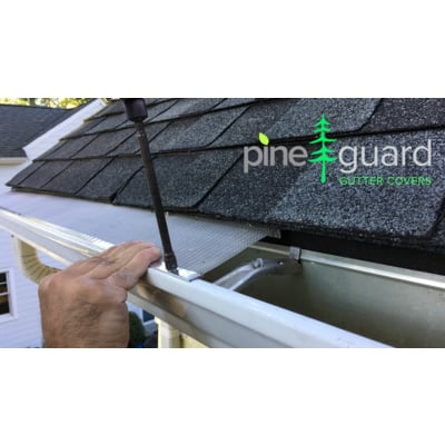 Pine Guard Gutter Cover - Black (Box of 25 Panels) - All Size