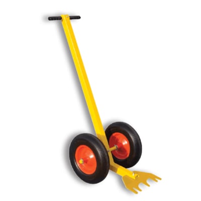Yellow Universal Guardrail Base Dolly w/ Flat Free Tires (59 x 1.66 x 24)