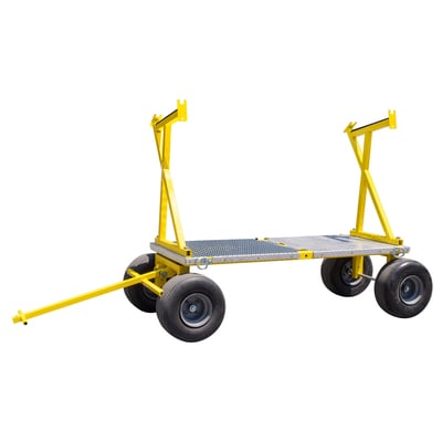 TranzCart -Mobile Roof Cart 65028 with Guardrail Rack (70 x 40 x 40)