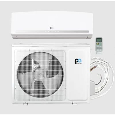 9000 BTU Mini-Split Quick Connect Kit Incl Indoor Wall Unit, Outdoor Unit, Cable and Line Set, 115v -19.5 SEER