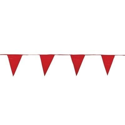 Red Perimeter Warning Line Pennants (105 Ft) - Replacement