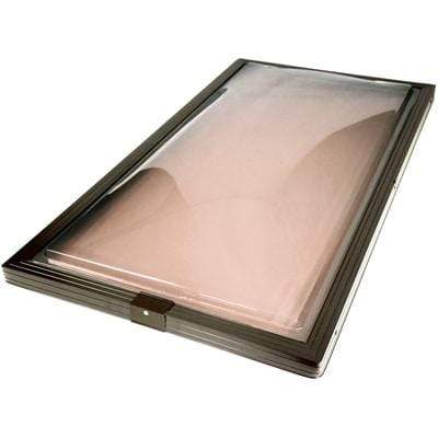 Fixed Curb Mount Impact Aluminium Skylight - Bronze/Clear Skylight