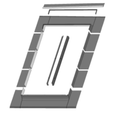 Fakro Aluminum Low-Profile Shingle Roof Flashing Kit for Pivot Windows