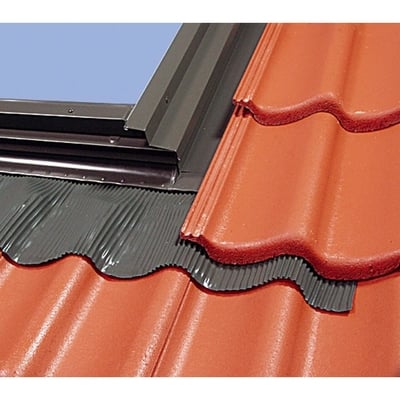 Fakro Aluminum High-Profile Tile Roof Flashing Kit for Deck Mount Skylight