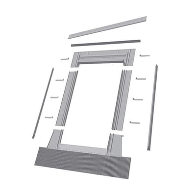 Fakro Aluminum High-Profile Tile Roof Flashing Kit for Egress Roof Window