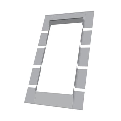 Fakro Aluminum Low-Profile Shingle Roof Flashing Kit for Egress Roof Window