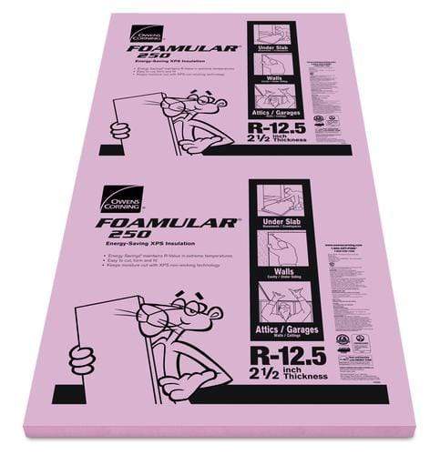 Owens Corning FOAMULAR 250 XPS Insulation Board - All Sizes 2.5 in Owens Corning
