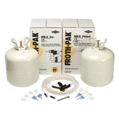 DOW FROTH-PAK 600 Board-Foot Kit, Class A (1.75 PCF) Froth-Pak