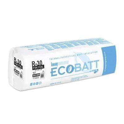 Knauf Ecobatt R-30 FSK-25 Fiberglass Insulation Batts - 10 in x 24 in x 48 in Batts
