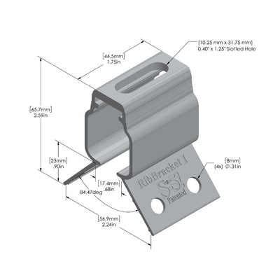 RibBracket I for Roof Profiles