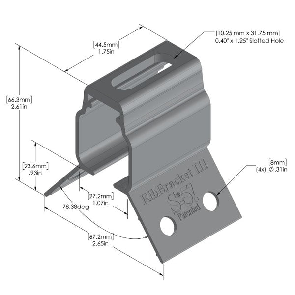 RibBracket III for Roof Profiles
