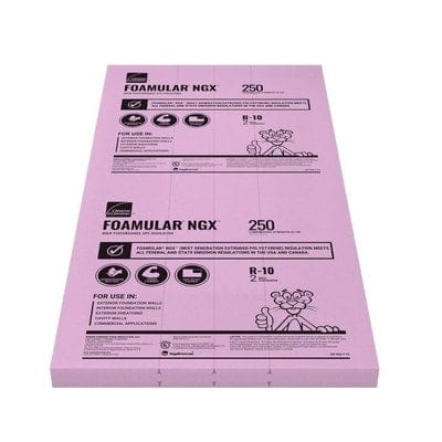 Owens Corning FOAMULAR NGX 250 4ft x 8ft x 1 In Insulation Board Owens Corning