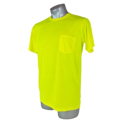High Visibility Yellow Safety Short Sleeve Shirt - All Sizes