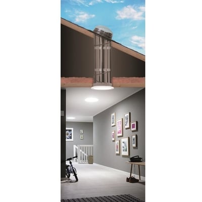 Velux Rigid Sun Tunnel with Acrylic Dome and Low Profile Metal Flashing